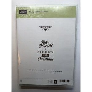 Stampin Up MERRY LITTLE CHRISTMAS Stamp Set RETIRED